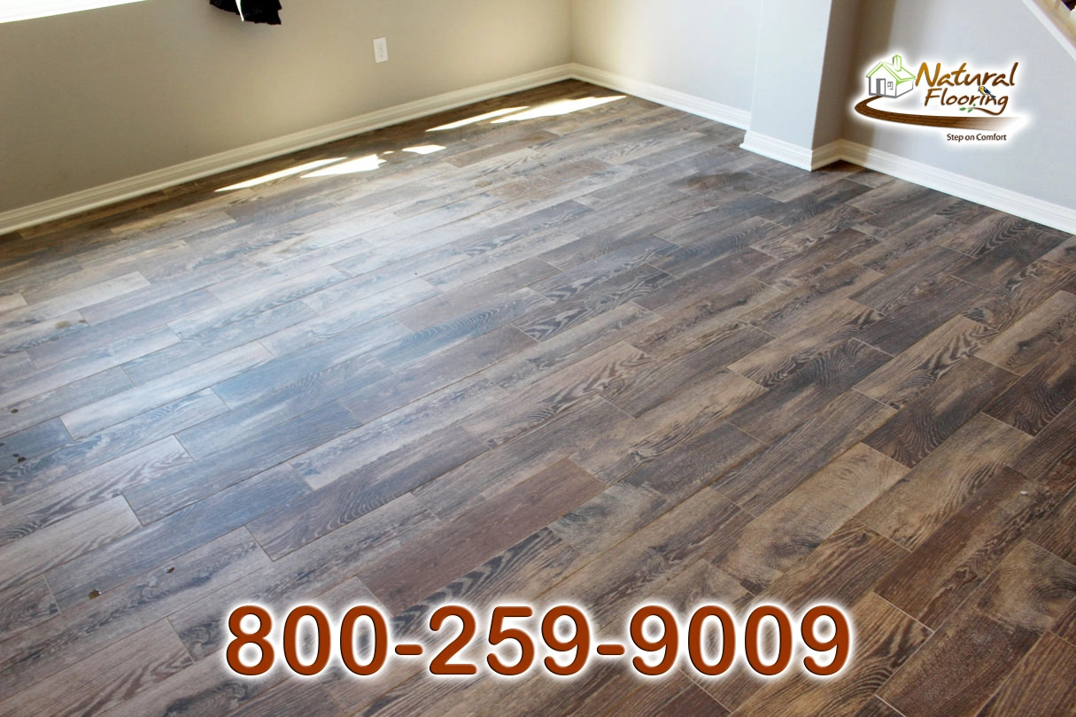 Hickory Wood Tile Floor