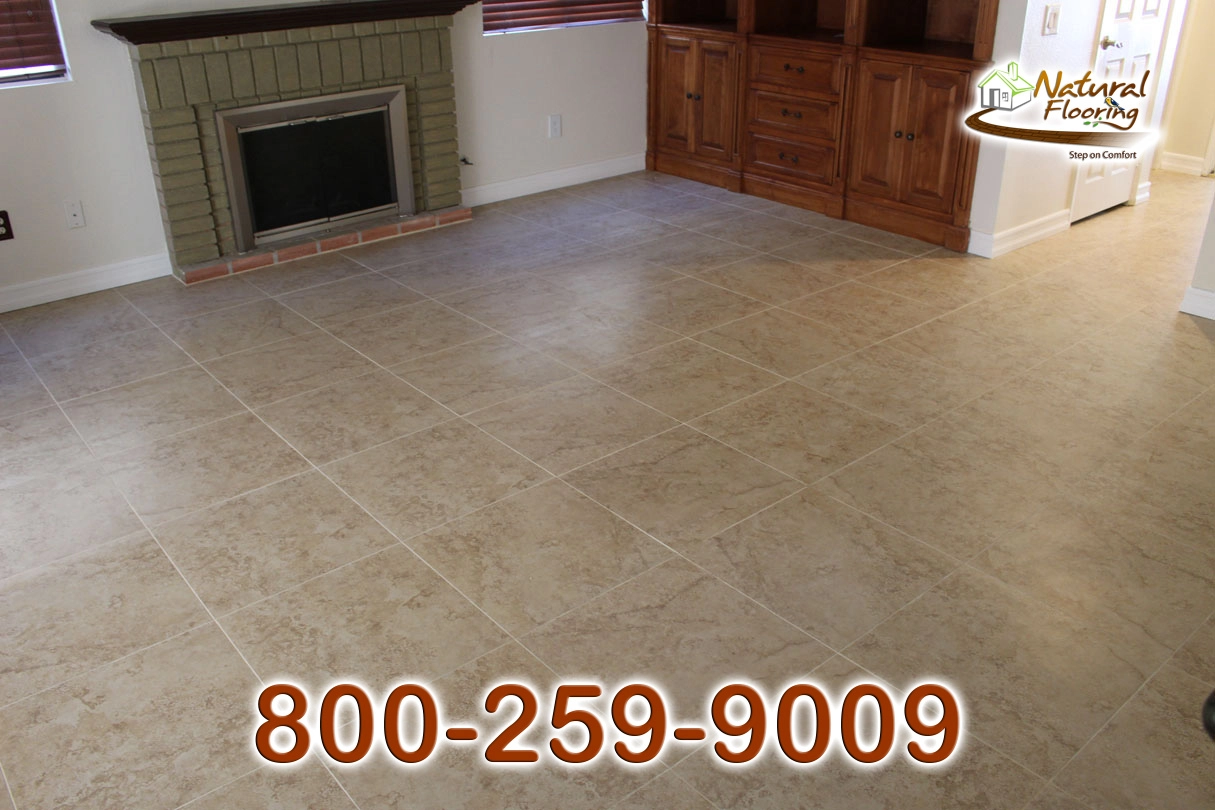 Kitchen Squared Porcelain Tile Floor