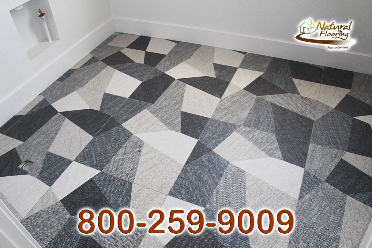 Geometric Pattern Tile Foor