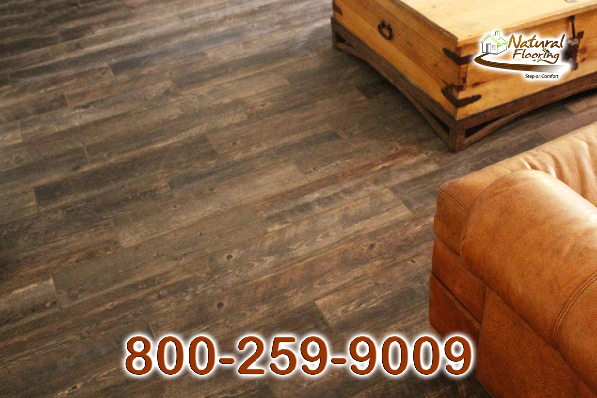 Character Oak Wood Like Plank Tile Floor
