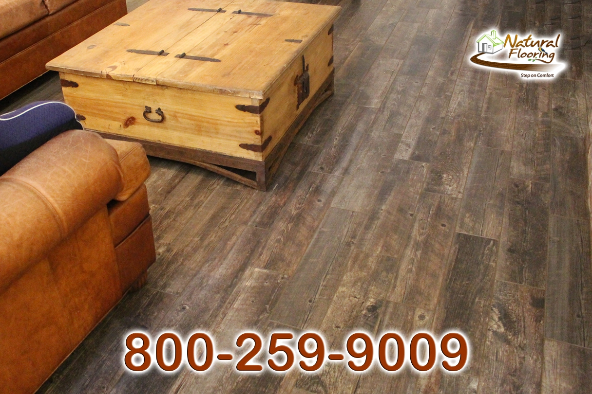 Character Oak Wood Like Plank Tile Floor