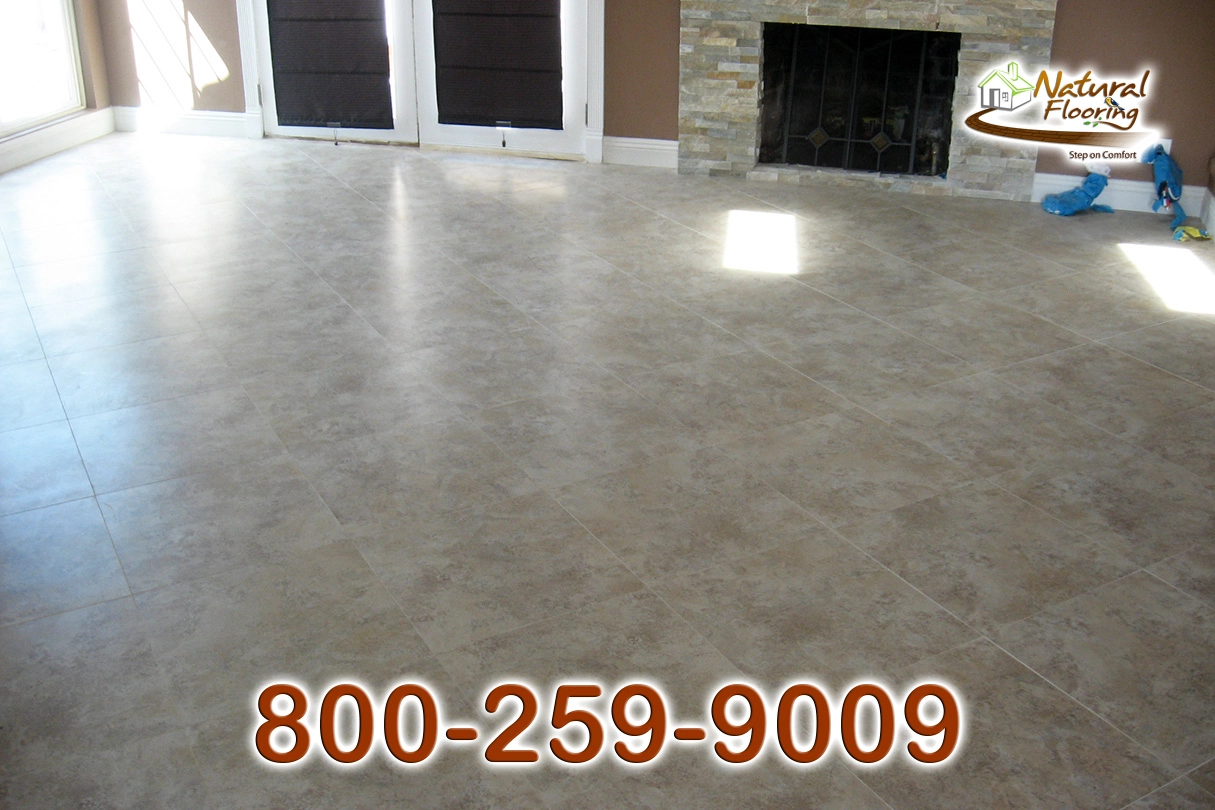 Squared Porcelain Tile Floor