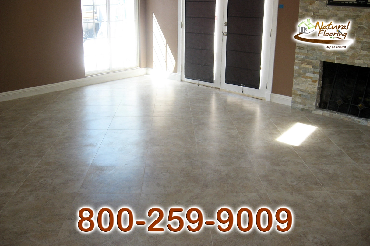 Squared Porcelain Tile Floor