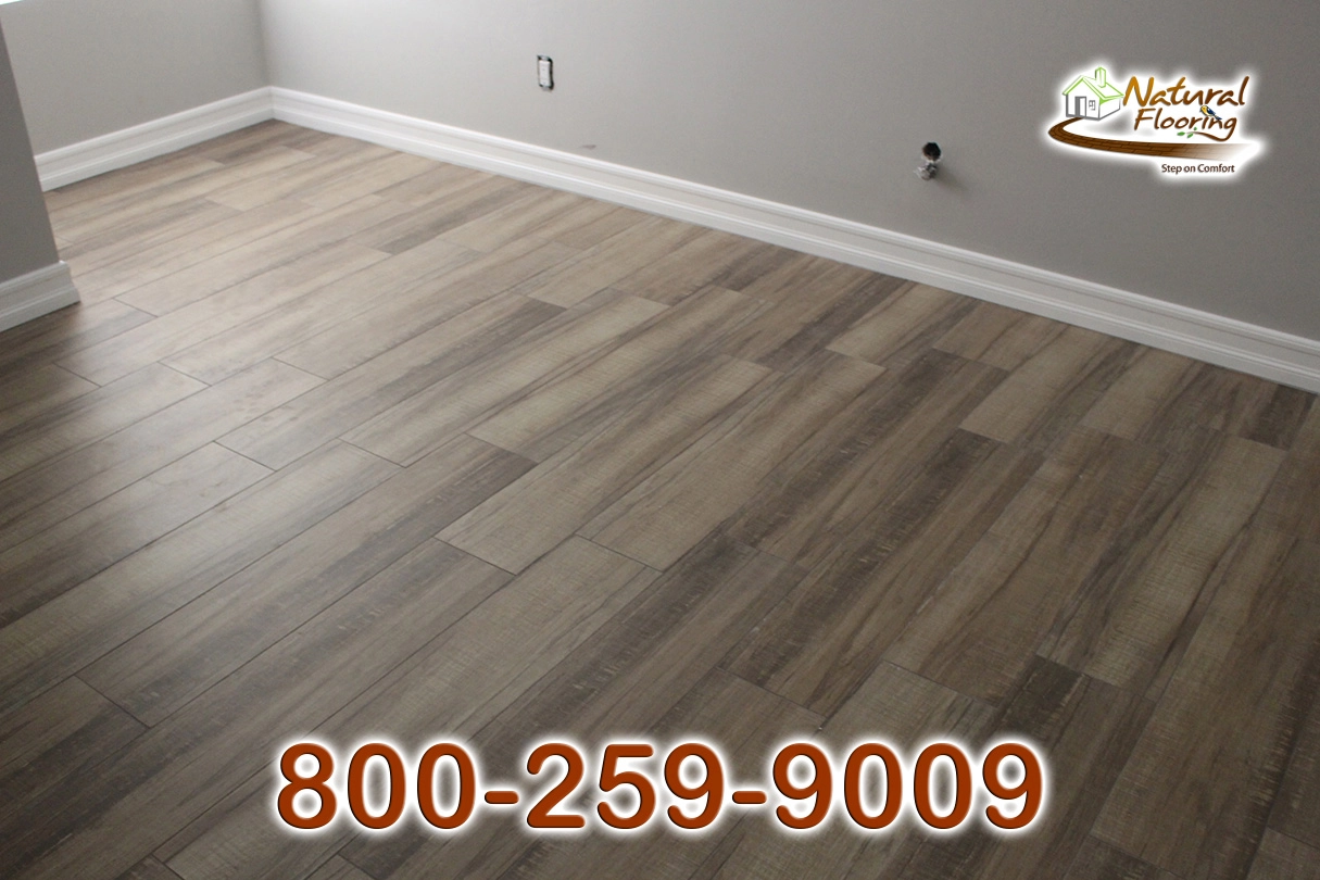 Oak Light Brown Tile Floor