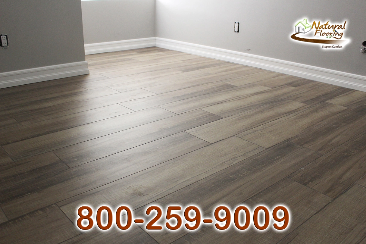 Oak Light Brown Tile Floor