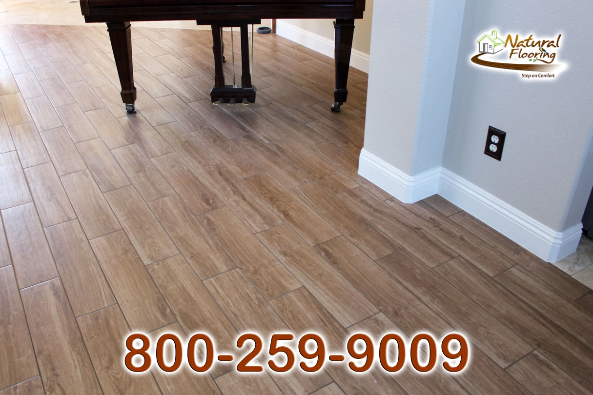 Pecan Wood Tile Floor