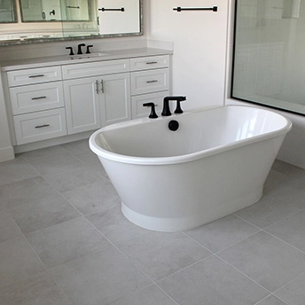 Mat finish Squared tile floor 1