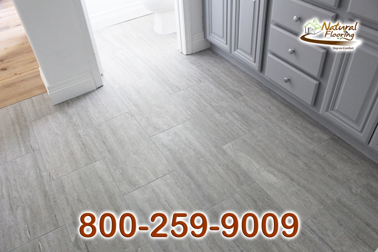 Porcelain Rectified Gray Tile Floor