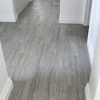 Porcelain Rectifiled Gray Tile Floor 1