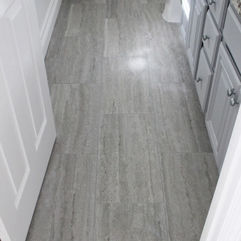 Porcelain Rectifiled Gray Tile Floor 5