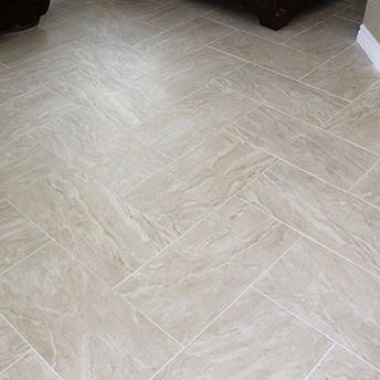 Recttangle Herringbone Tile Floor 1