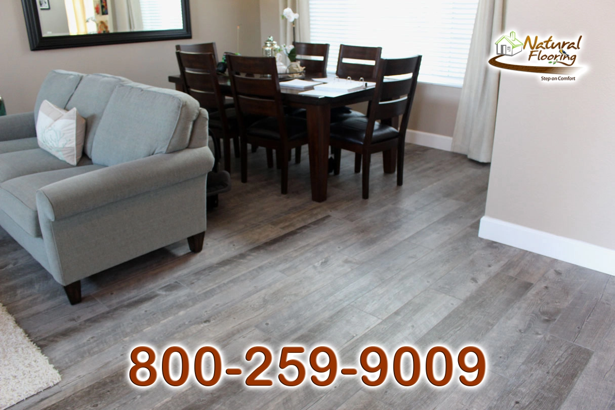 Rustic Gray Wood Tile Floor