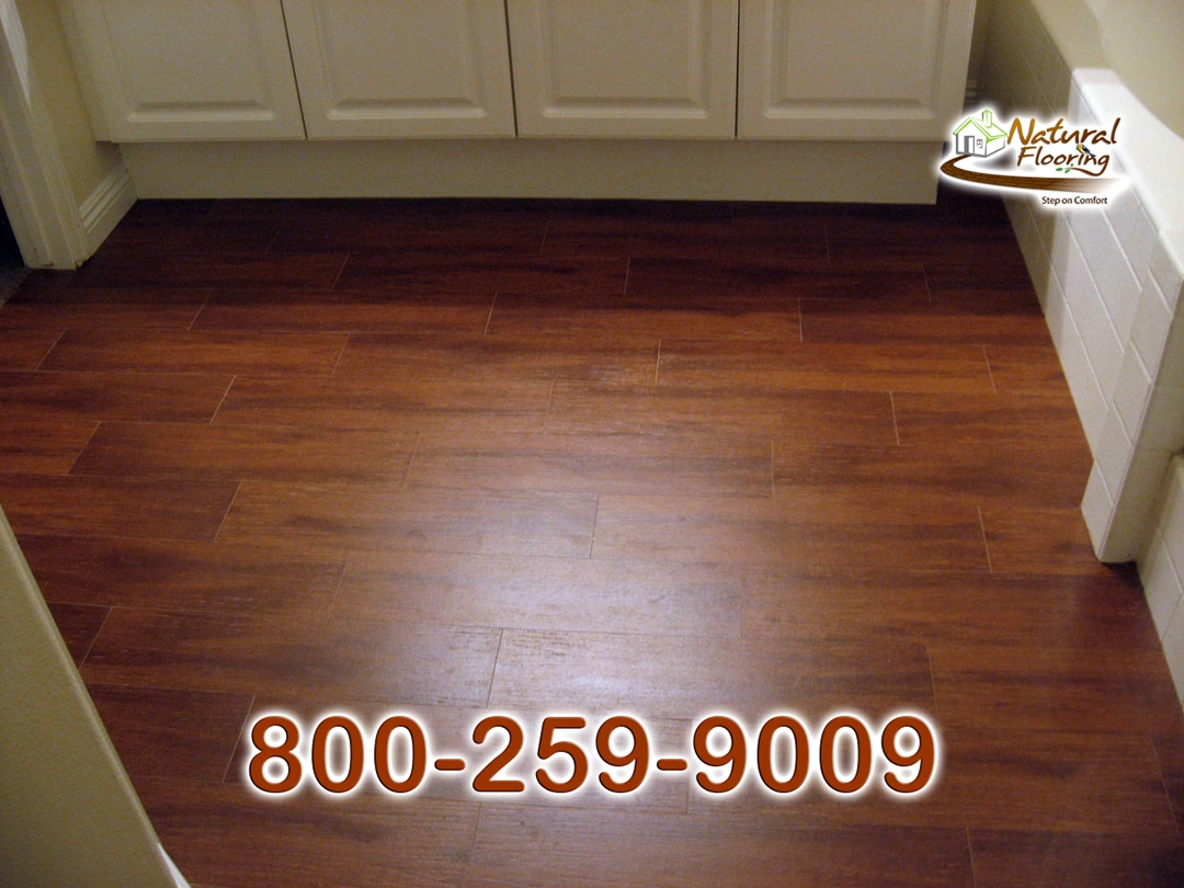 Santos Mahogany Wood Tile Floor