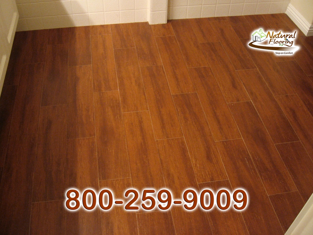 Santos Mahogany Wood Tile Floor