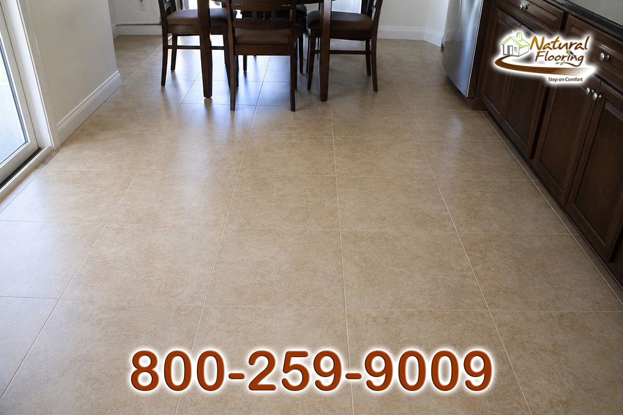 Squared Living Room Porcelain Tile Floor