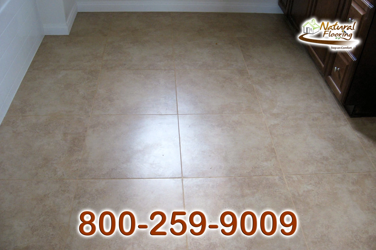 Squared Living Room Porcelain Tile Floor