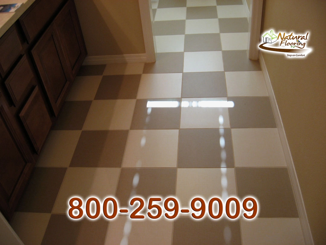 Squared Porcelain Tile Floor