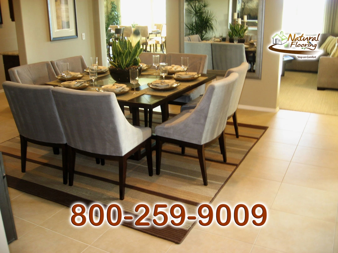 Squared Porcelain Tile Floor