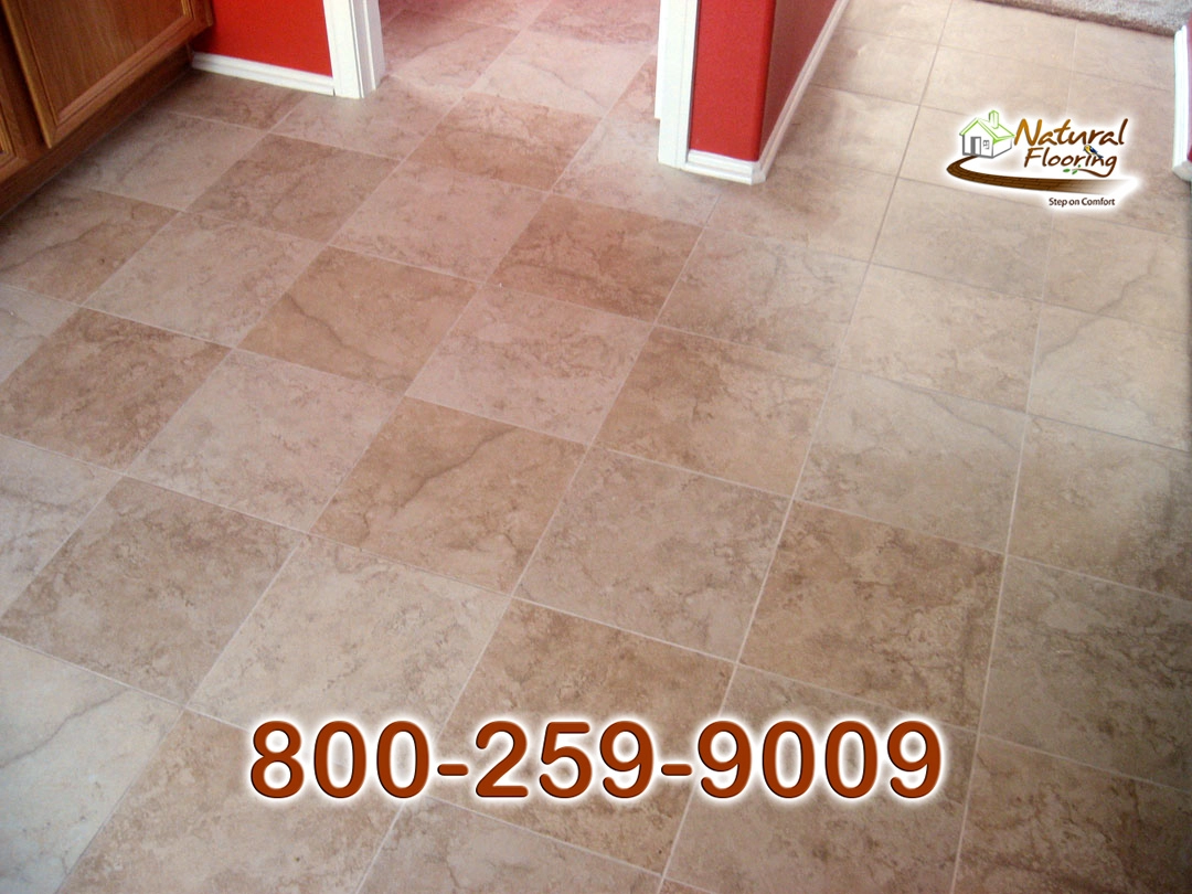 Squared Porcelain Tile Floor