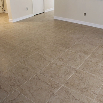 Kitchen Squared Pocelain Tile Floor 2