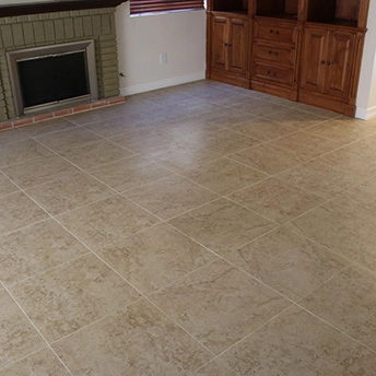 Kitchen Squared Pocelain Tile Floor 3