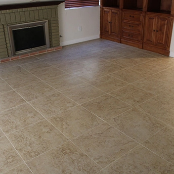 Kitchen Squared Pocelain Tile Floor 4