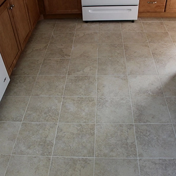 Kitchen Squared Pocelain Tile Floor 5