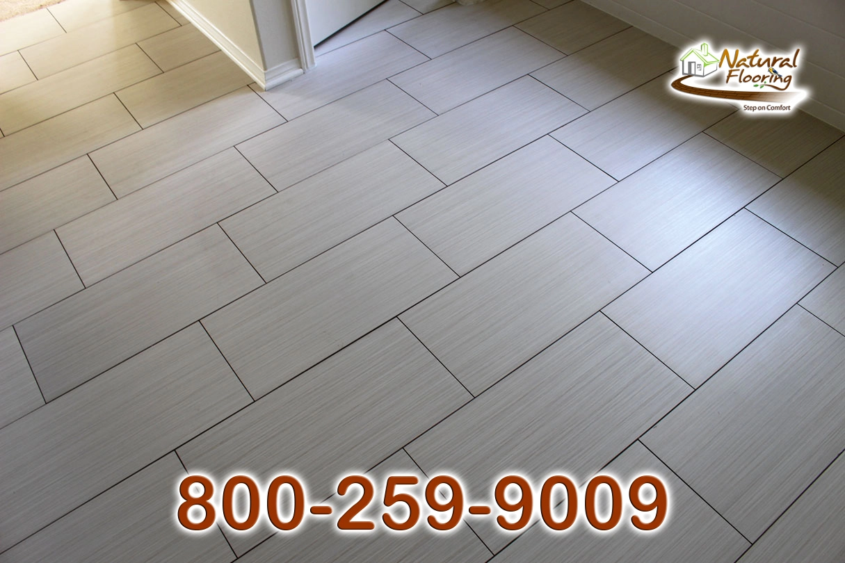 Bathroom Stagged Porcelain Tile Floors
