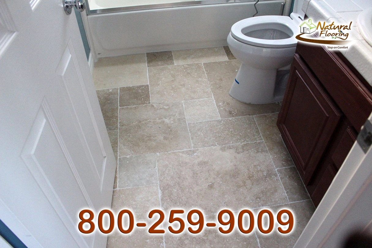 Bathroom Travertine Versailles Floor
