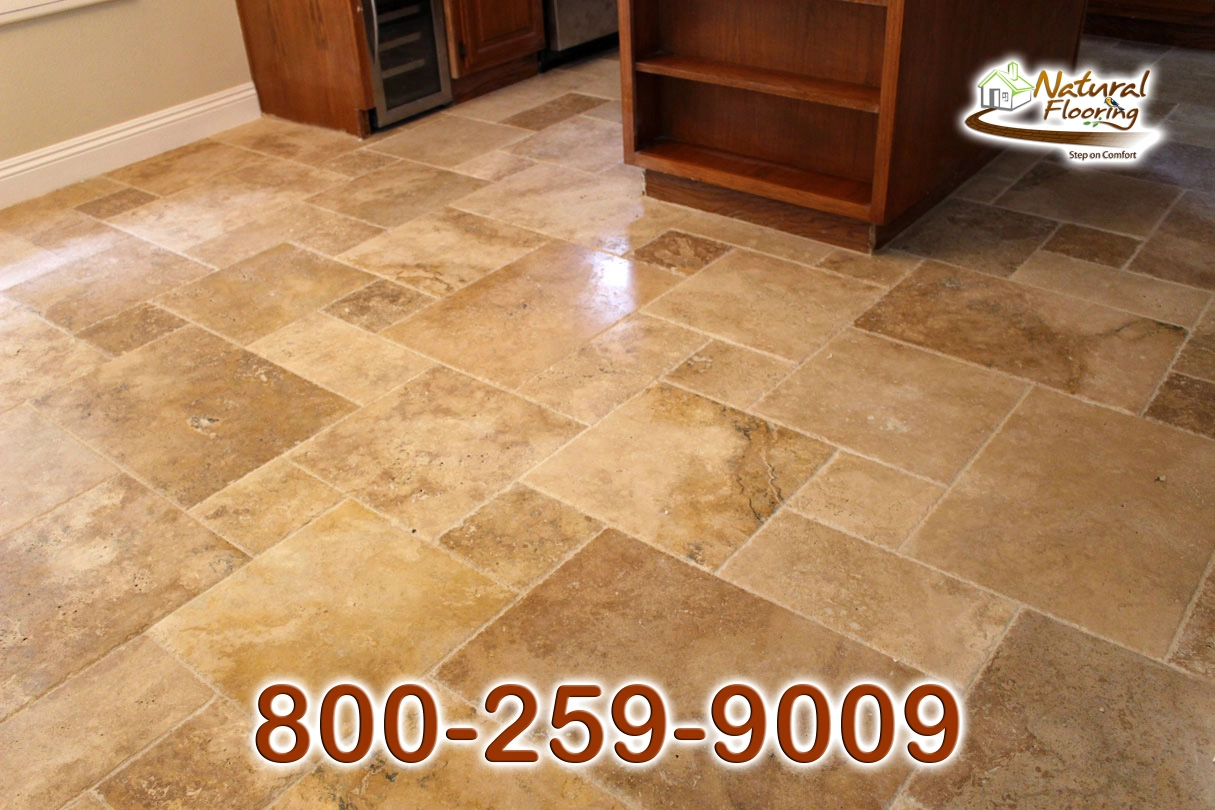 Rustic Versailles Travertine Floor