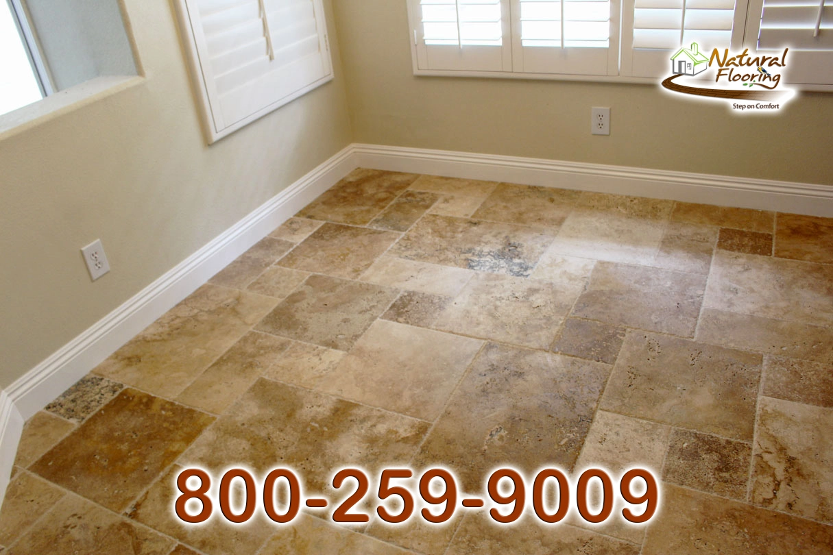 Rustic Versailles Travertine Floor