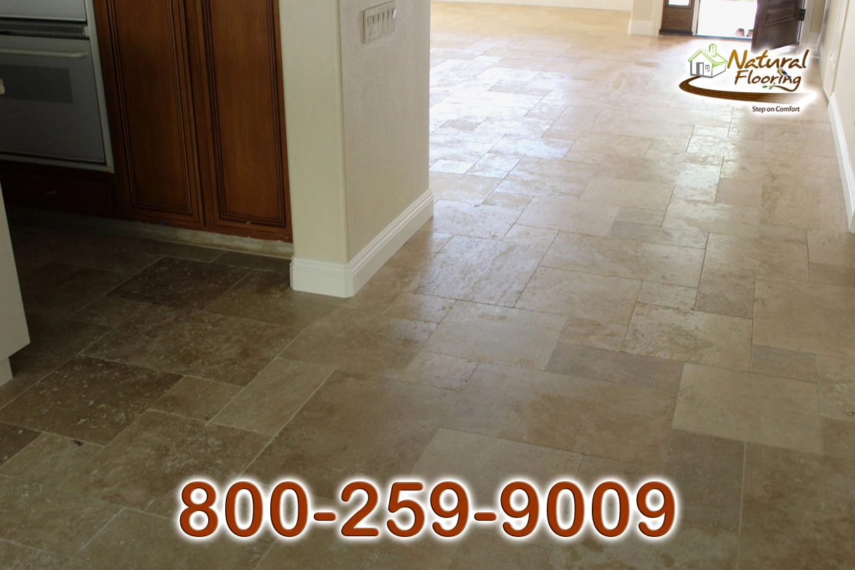 Rustic Versailles Travertine Floor