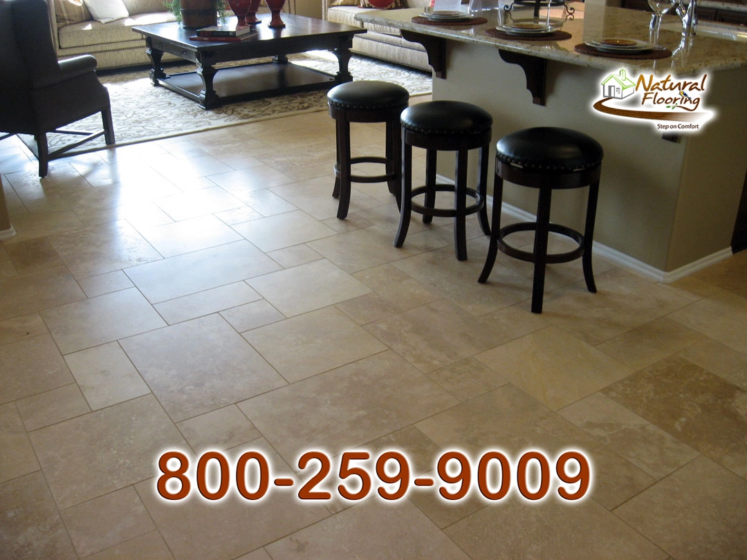 Smooth Kitchen Versailles Travertine Floor