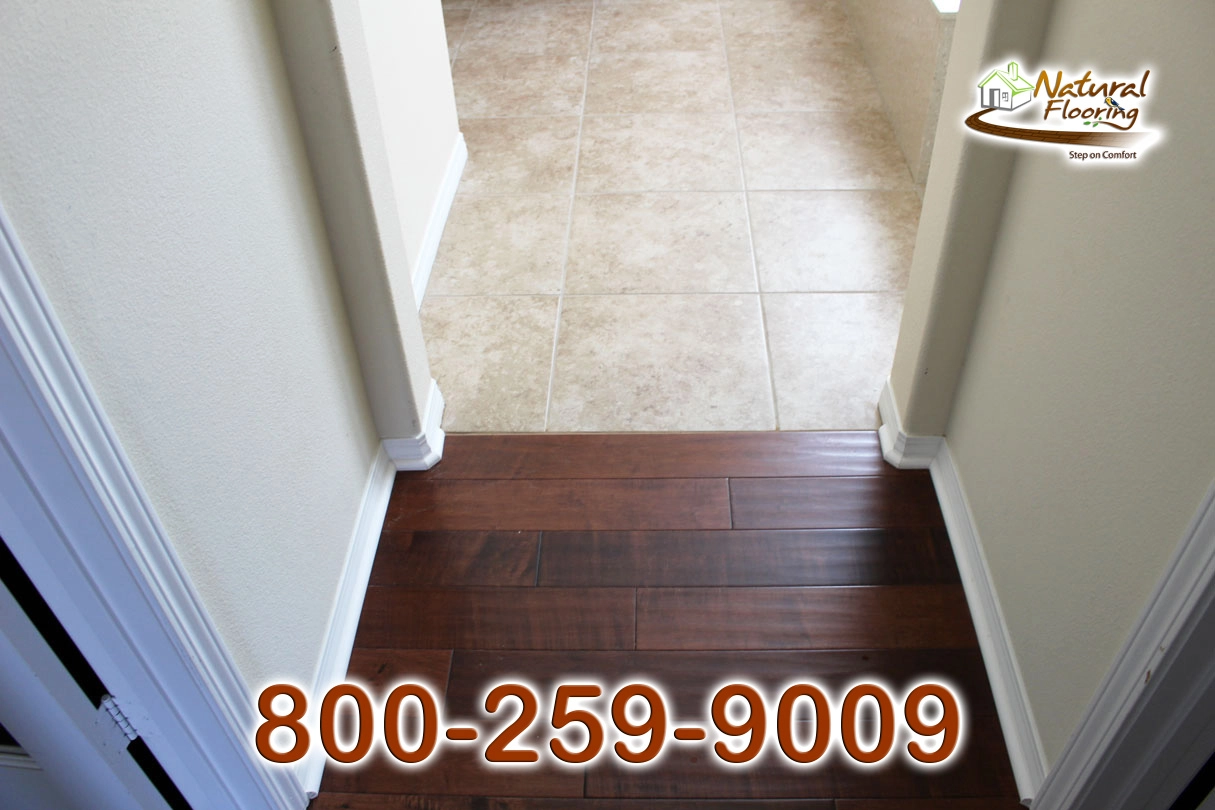 Wood to Tile Paralleled Transition