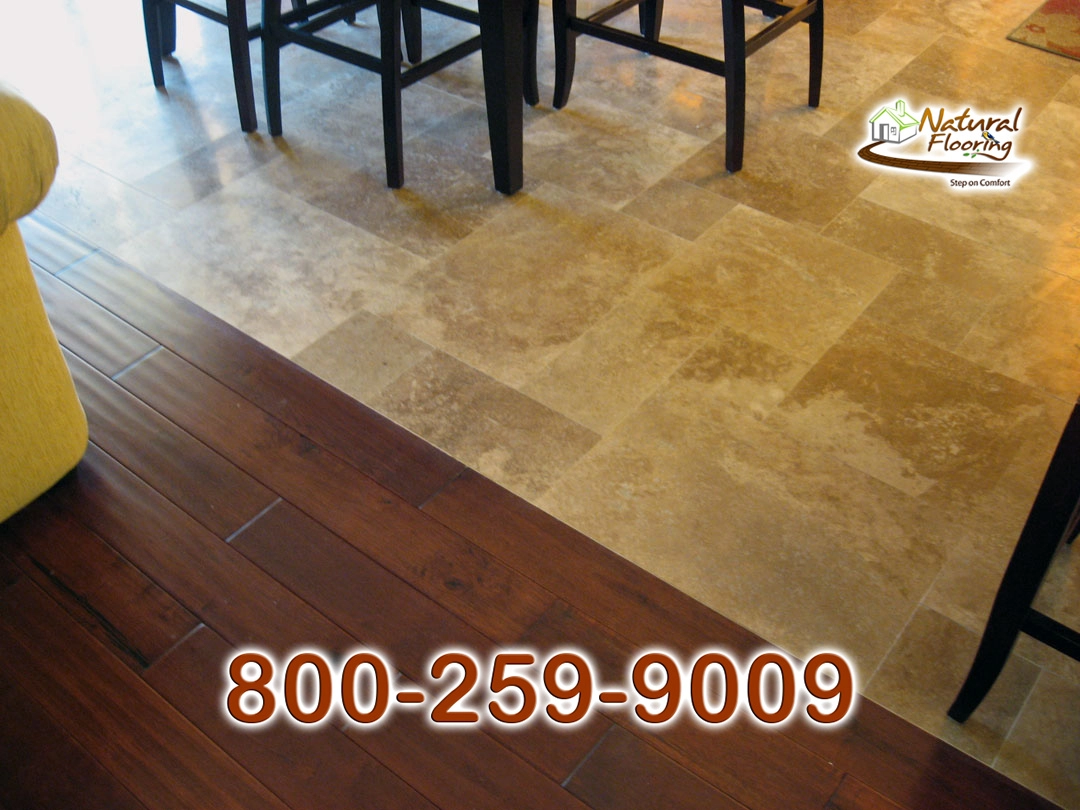 Wood to Tile Paralleled Transition