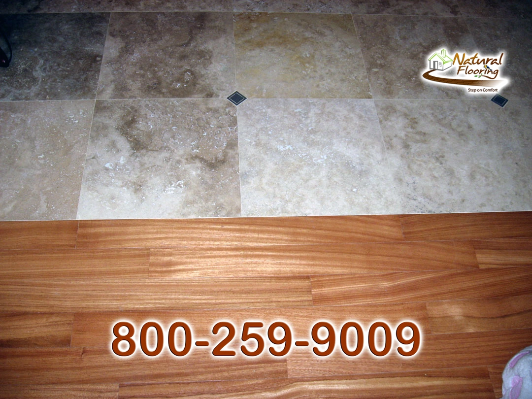 Wood to Tile Paralleled Transition