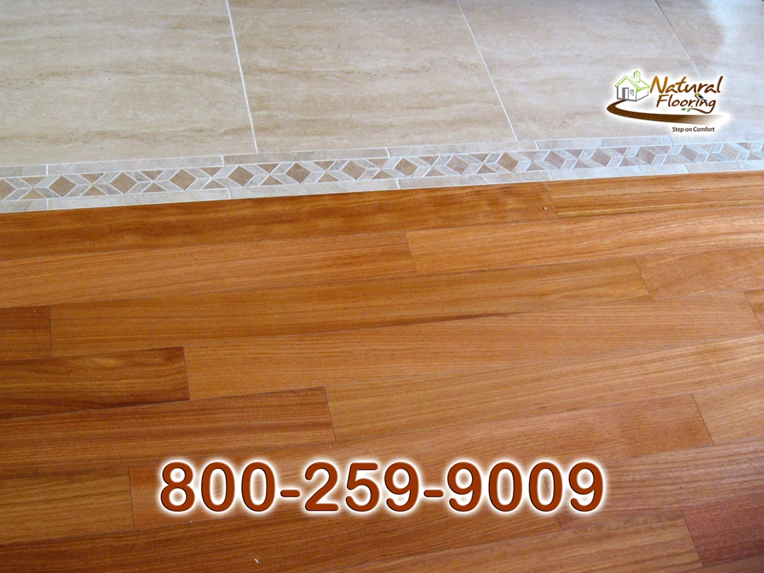 Wood to Tile Paralleled Transition