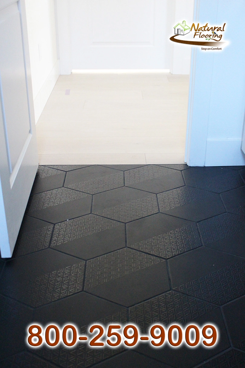 Wood to Tile Paralleled Transition