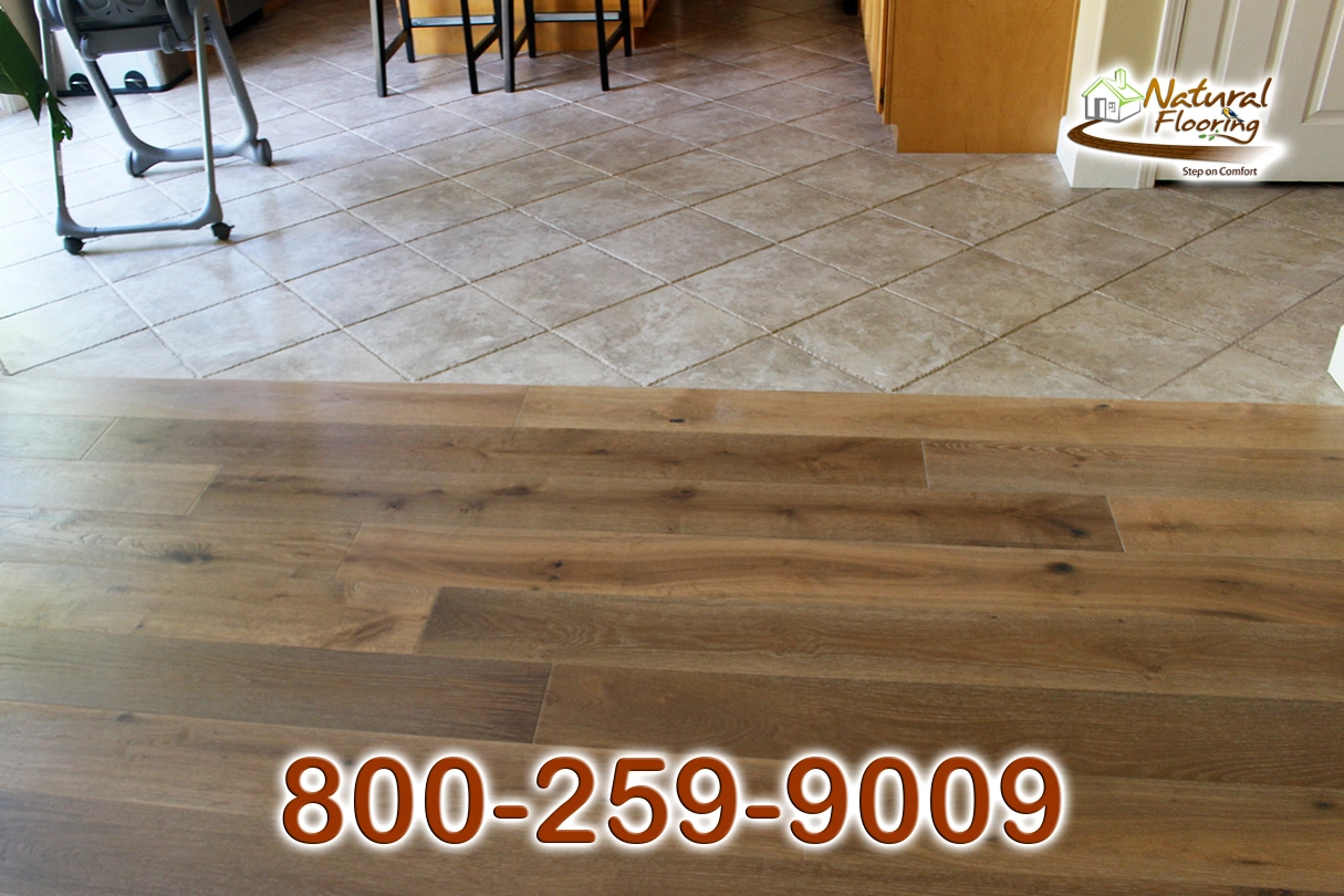 Wood to Tile Paralleled Transition