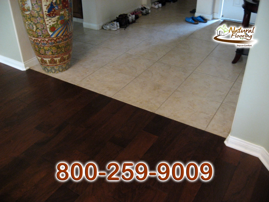 Wood to Tile Vertical Transition