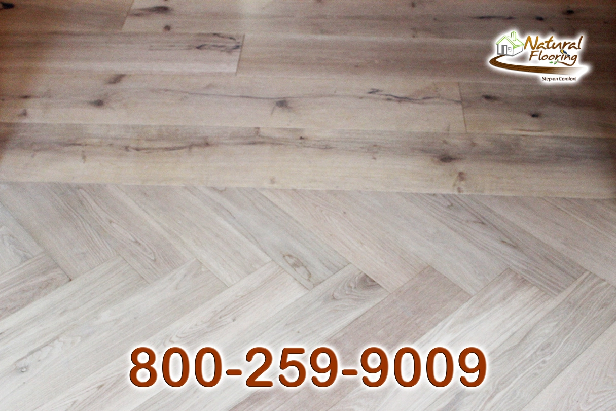 Herringbone Wood Floor to Other Floor Transitions